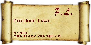 Pieldner Luca névjegykártya